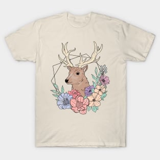 Floral Stag T-Shirt